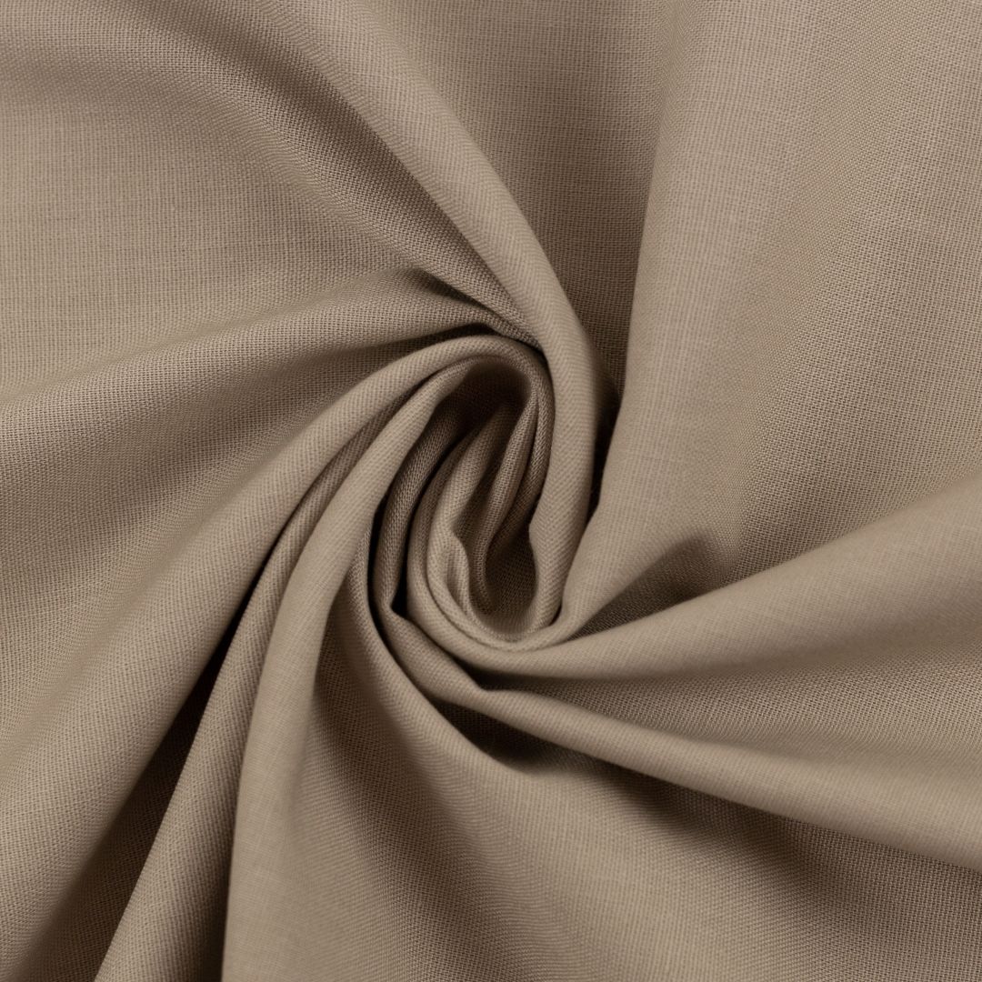 Swafing Baumwollstoff Uni beige "Heide" 078629-000172