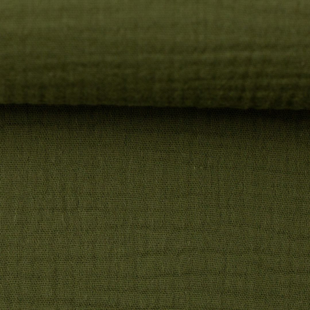 Swafing Musselin Double Gauze "Jenke" **Restschrumpfwert ca. 10%** 080985-000767 Khaki