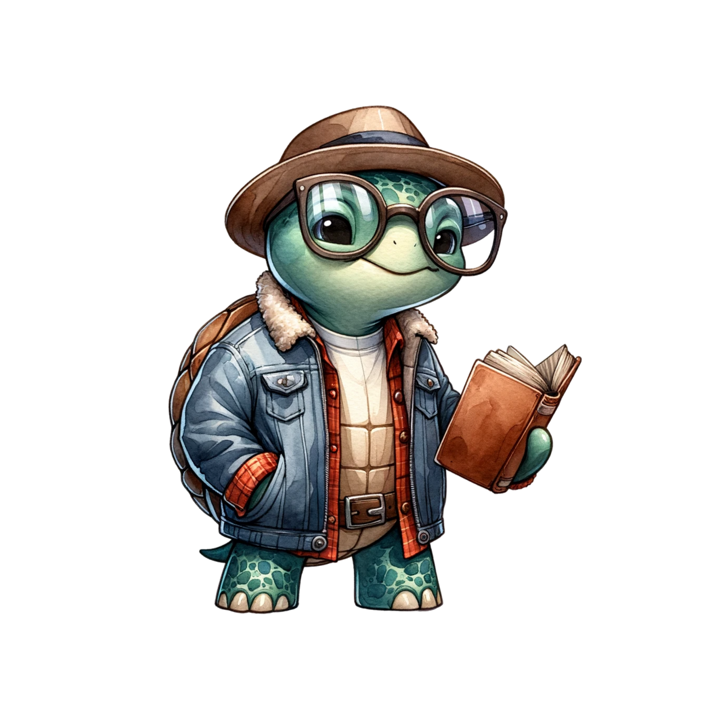 Bügelbild "Schildi liest" Schildkröte mit Buch Aufbügelbild Bügelbilder Applikationen Nr. 000020-10