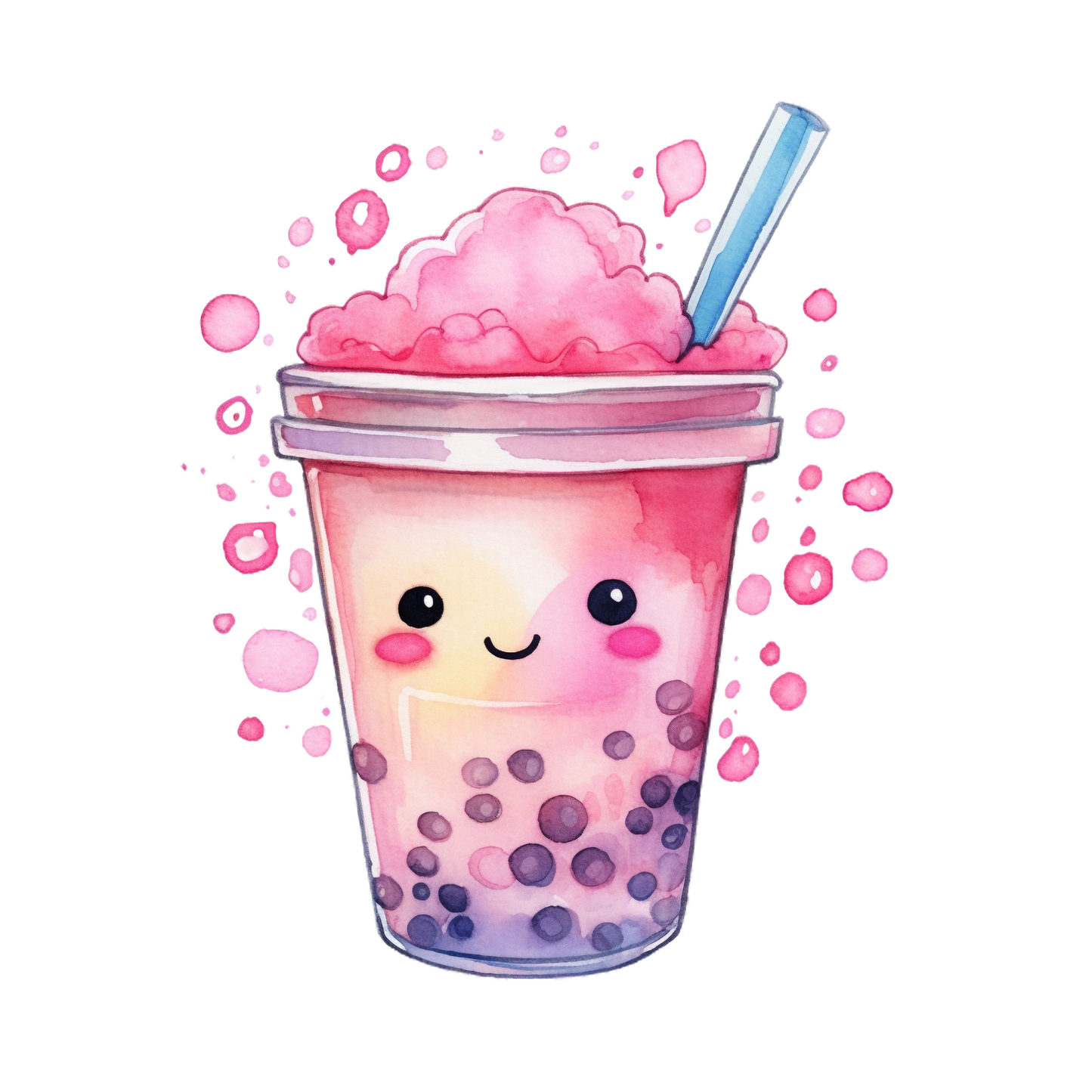 Bügelbild Bubbli 1 pink Aufbügelbild Bügelbilder Applikationen Nr. 000012-15