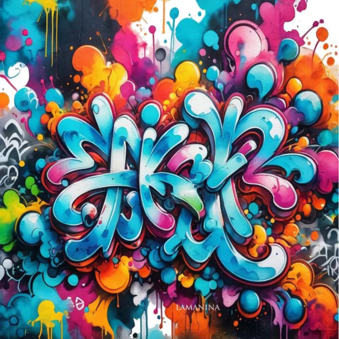 LAMANINA Kunstleder Panel Graffiti
