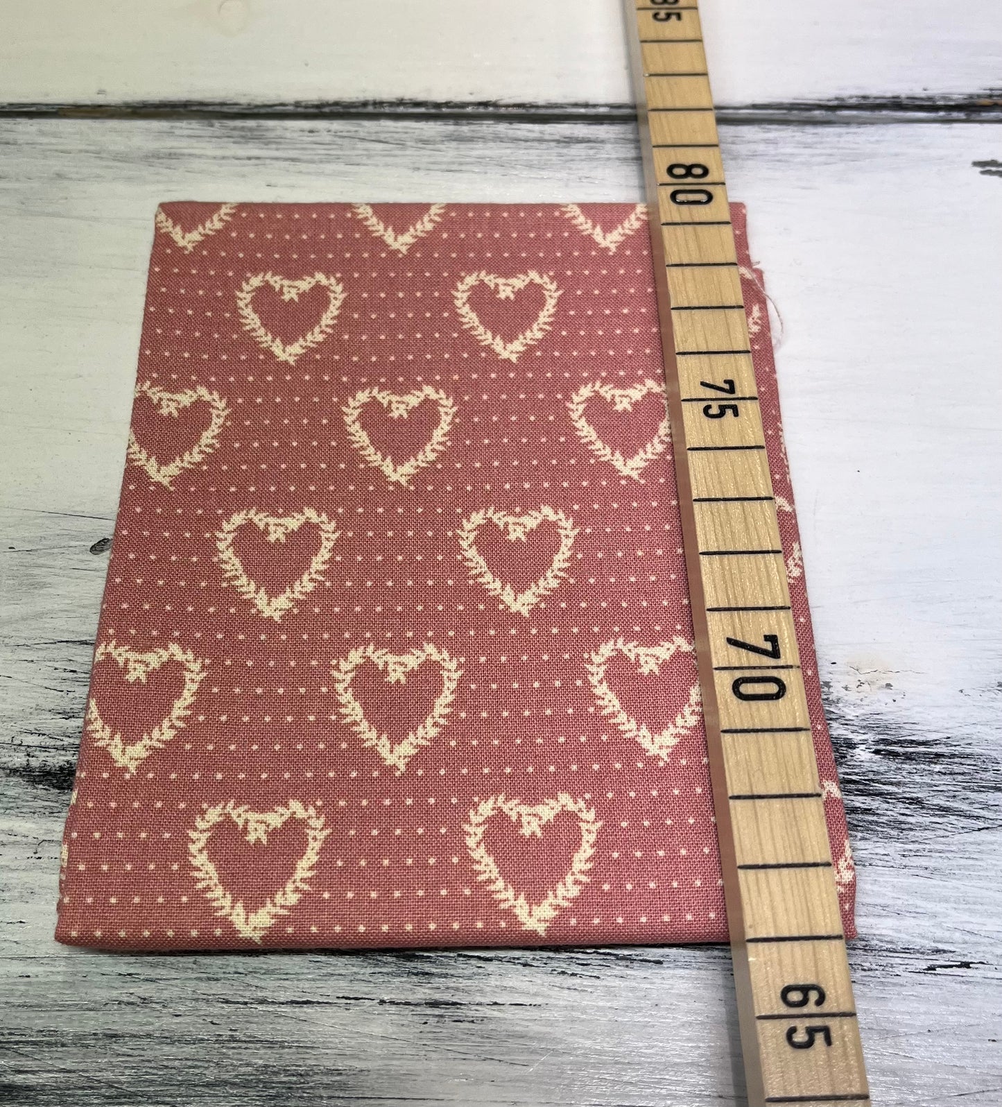 Baumwolle Gütermann "Lizzy´s Garden" Herzen Zuschnitt 55 x 45 cm