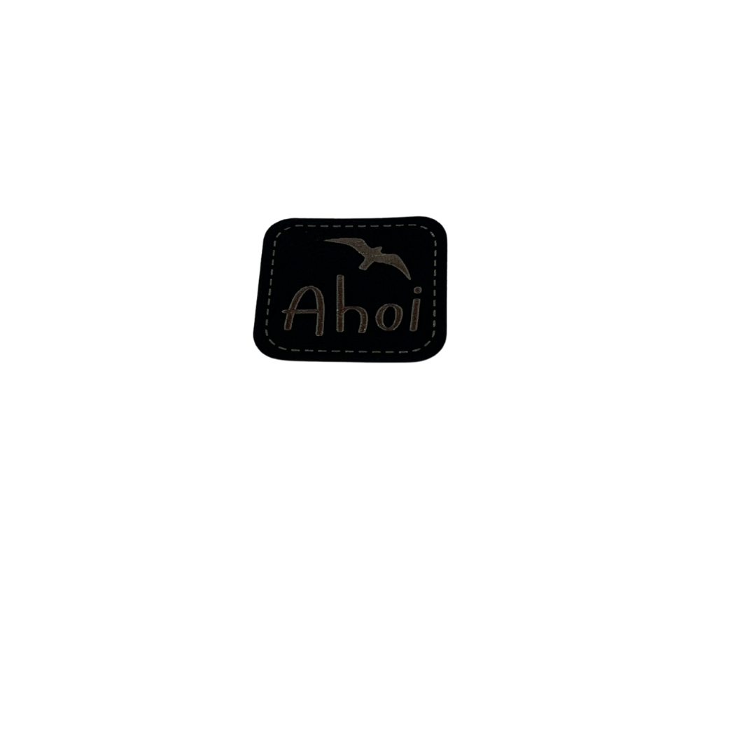 Aufnäher Label KL29 „AHOI Möwe“ Kunstleder