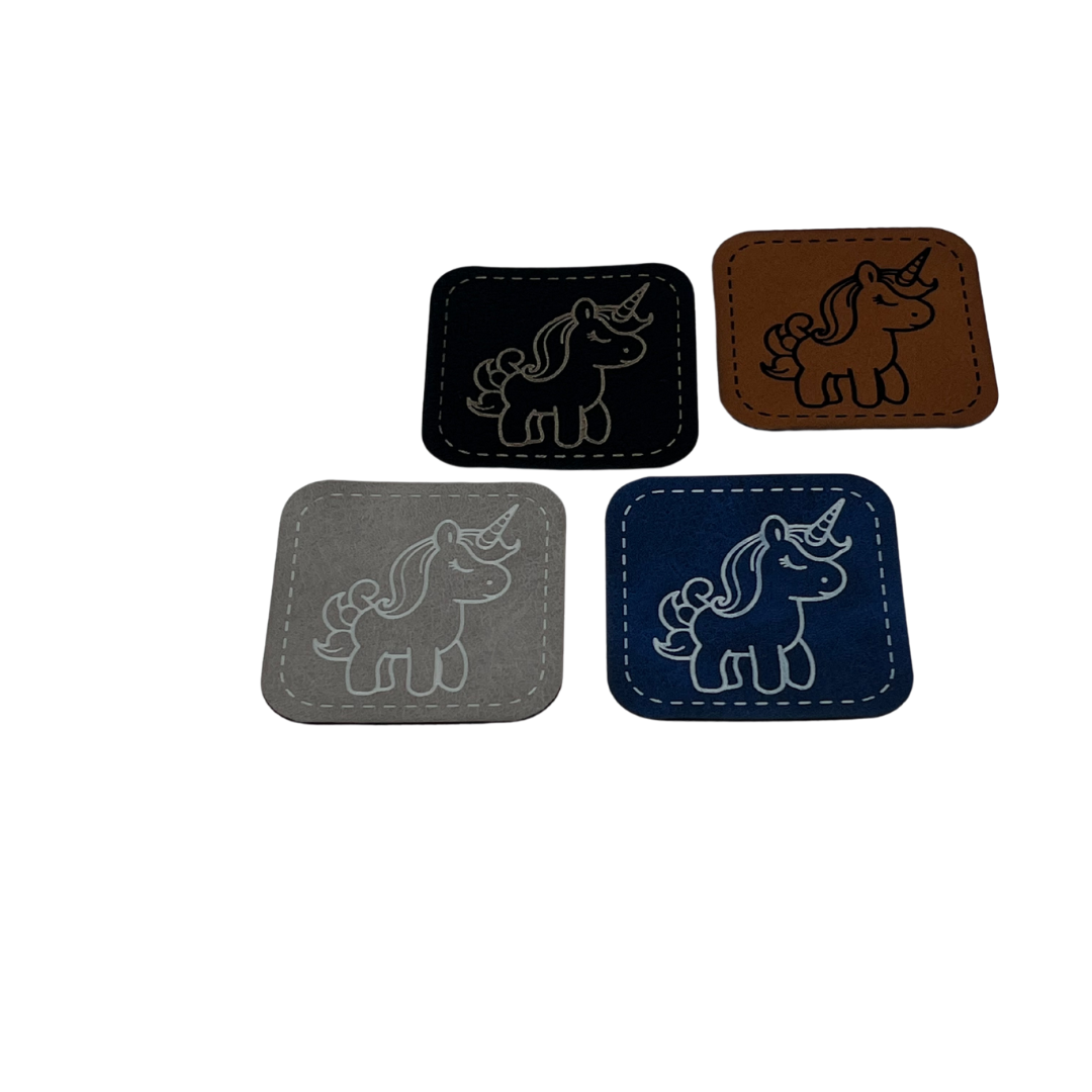 Aufnäher Label KL50 „Einhorn“ Kunstleder