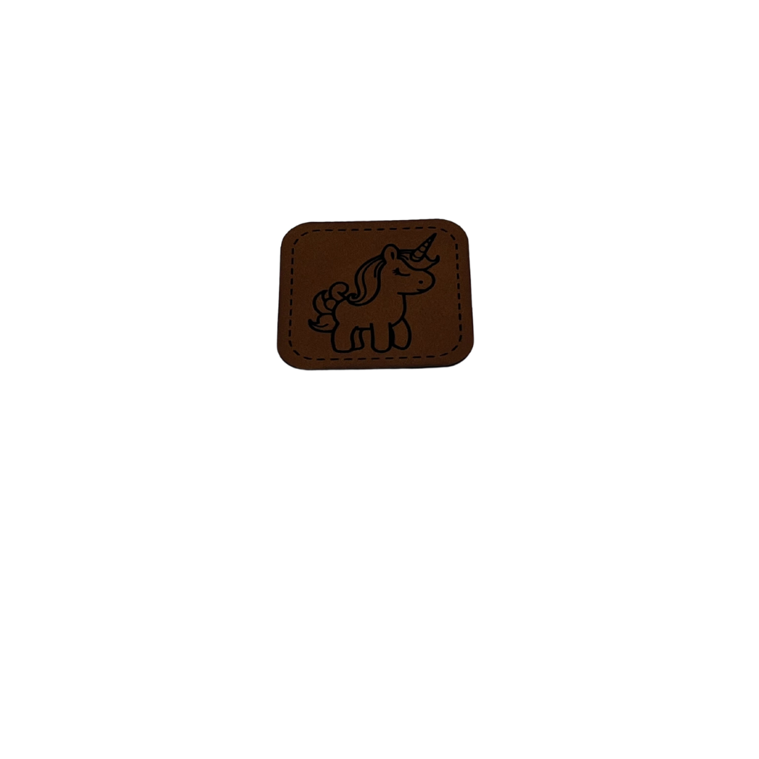 Aufnäher Label KL50 „Einhorn“ Kunstleder