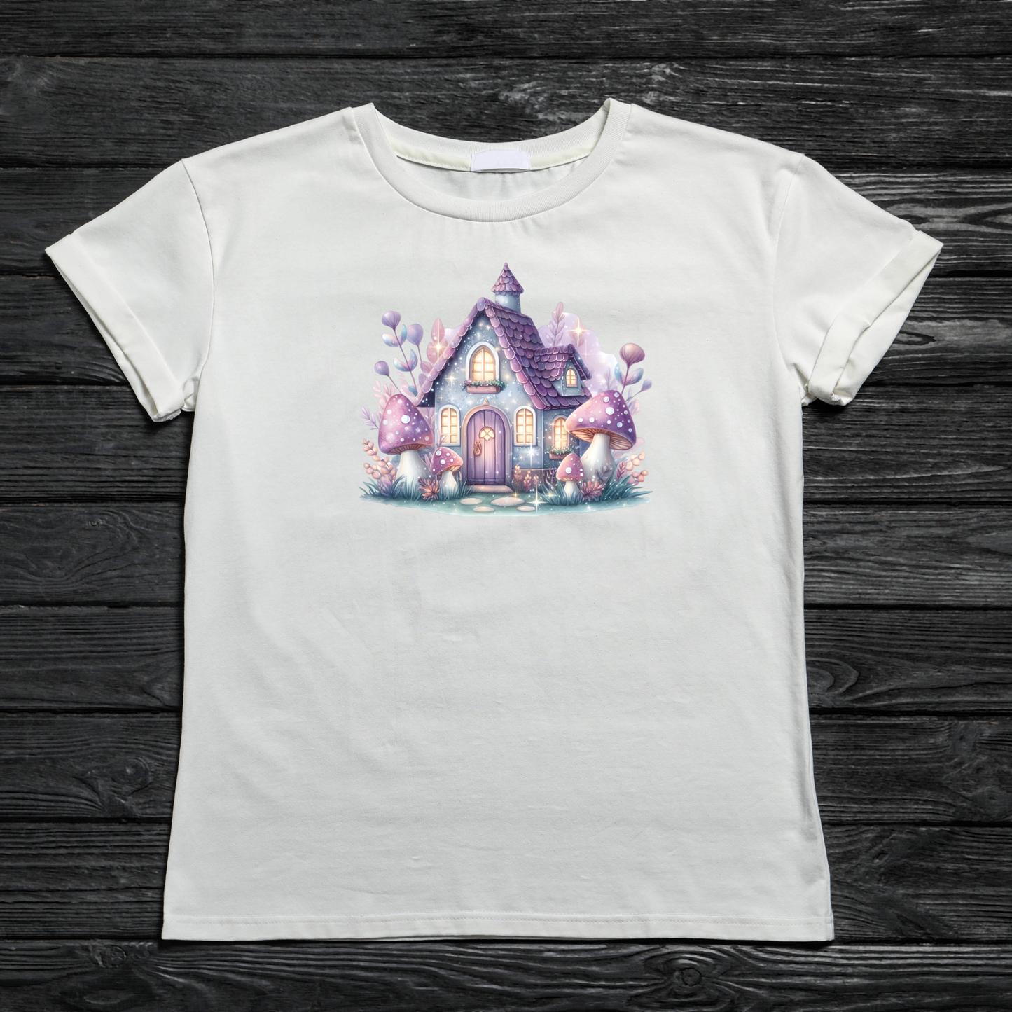 Bügelbild Pilzhaus 10 Aufbügelbild Bügelbilder Applikationen Nr. 000040-20
