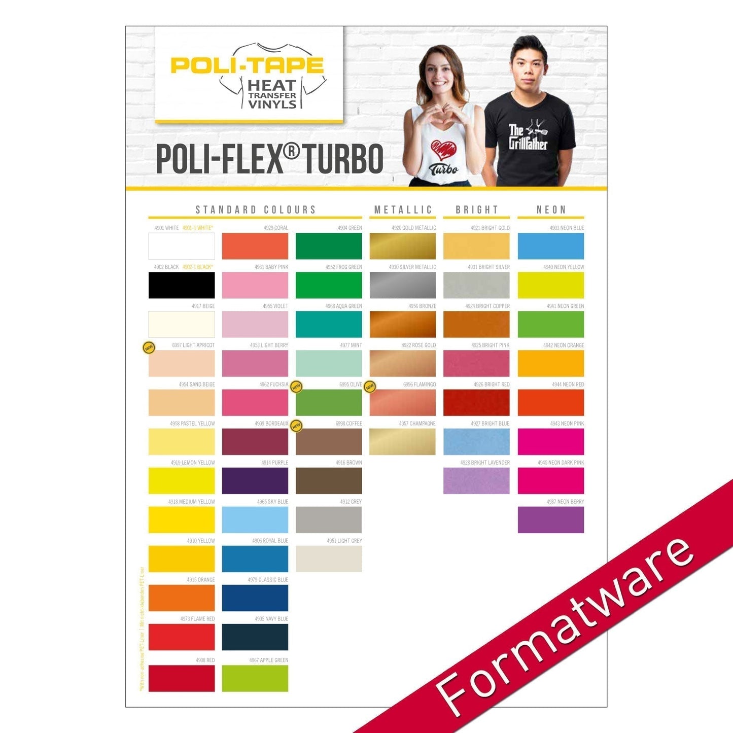POLI-FLEX TURBO "BROWN" 4916 A4 FORMATWARE