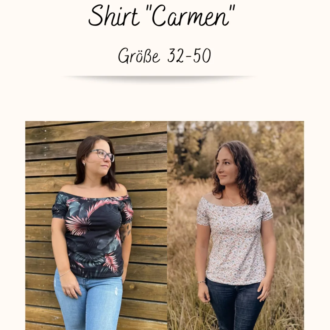 Tante Emmas Nähladen Schnittmuster Papier Shirt "Carmen"