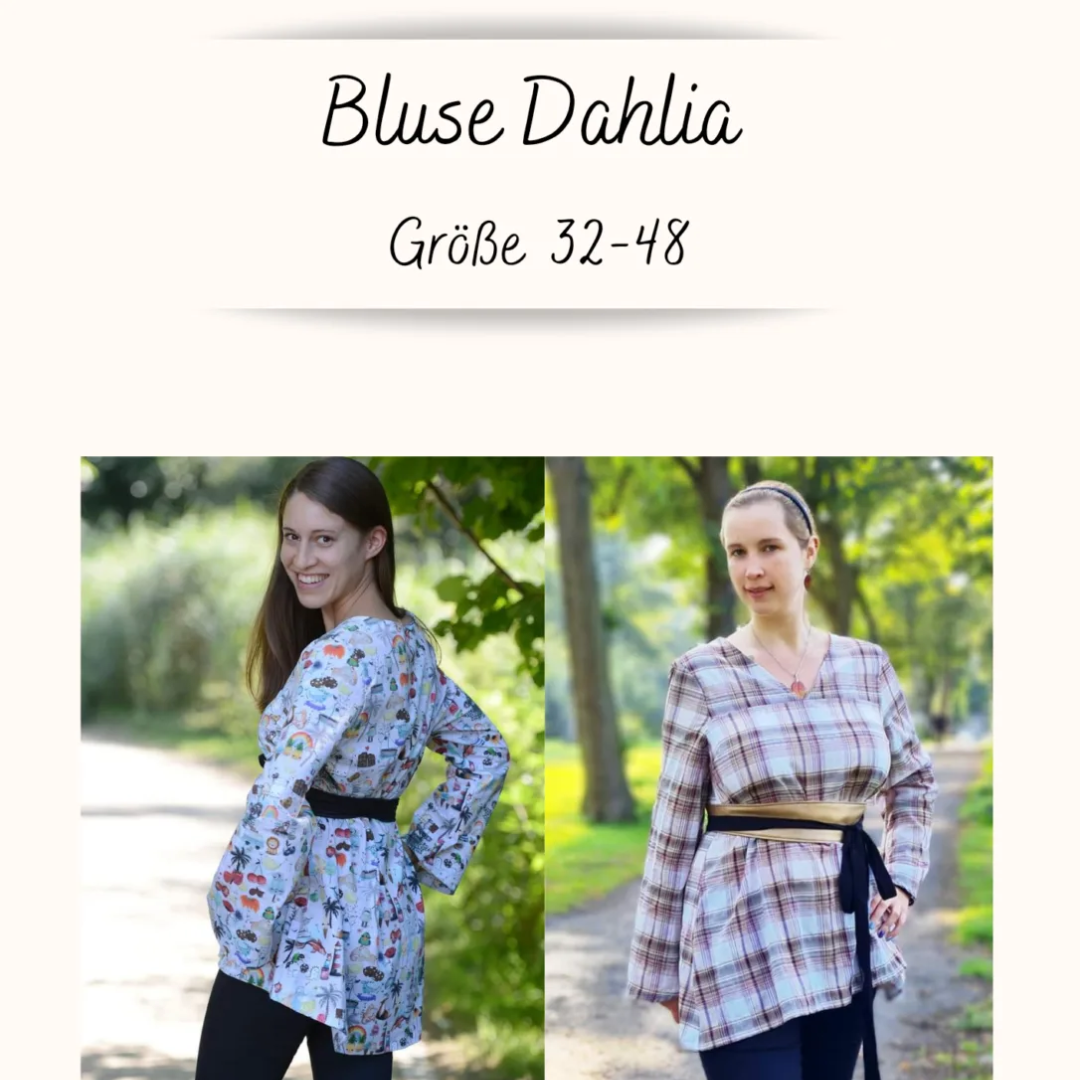 Tante Emmas Nähladen Schnittmuster Papier Bluse "Dahlia"