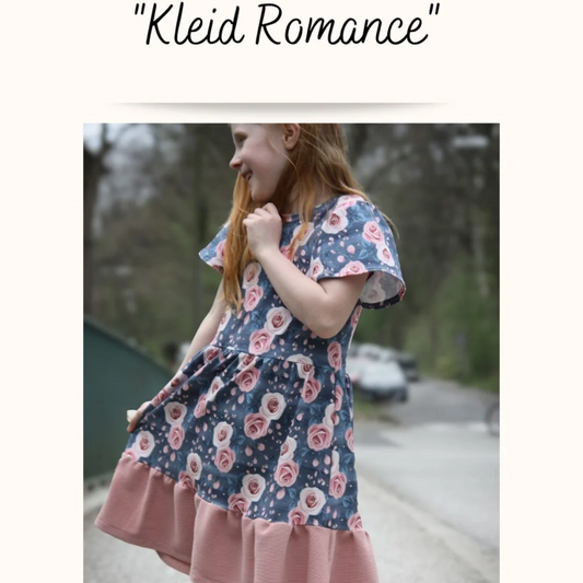 Tante Emmas Nähladen Schnittmuster Papier Kleid "Romance" Mädchen