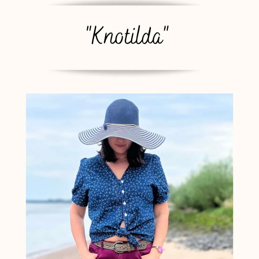 Tante Emmas Nähladen Schnittmuster Papier Oberteil "Knotilda"