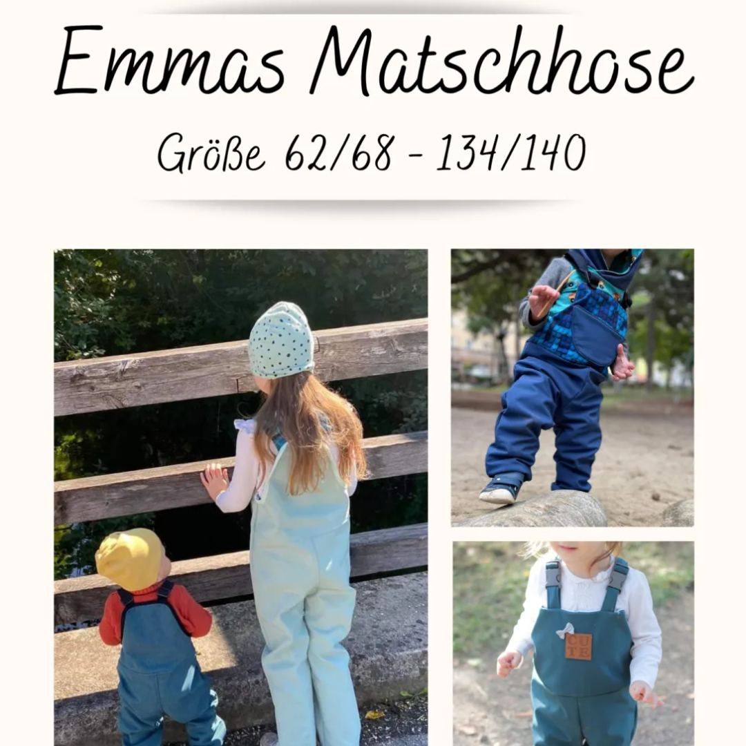 Tante Emmas Nähladen Schnittmuster Papier "Emmas Matschhose"