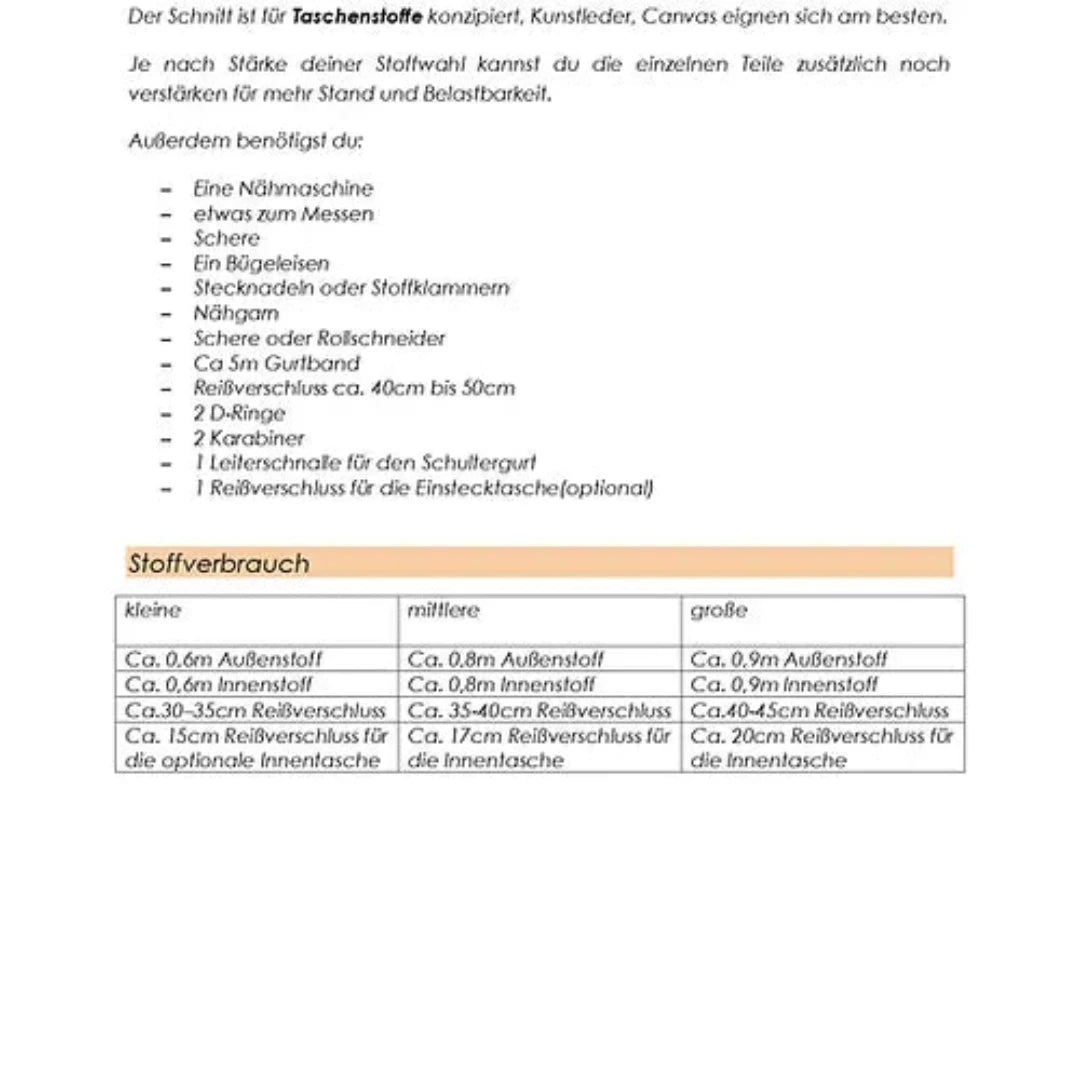 Tante Emmas Nähladen Schnittmuster Papier "Emmas Wickelwunder"