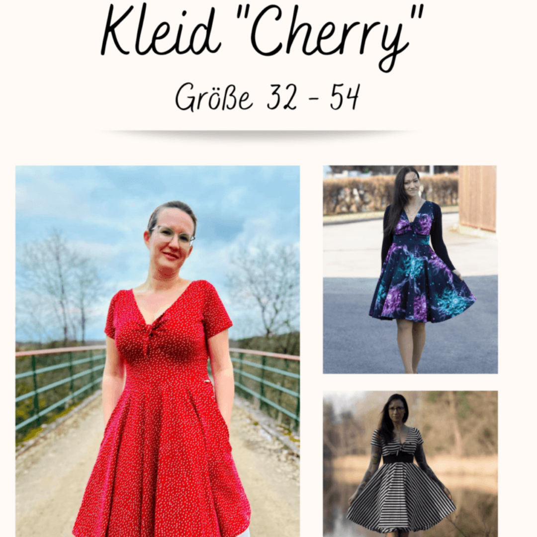 Tante Emmas Nähladen Schnittmuster Papier Kleid "Cherry"
