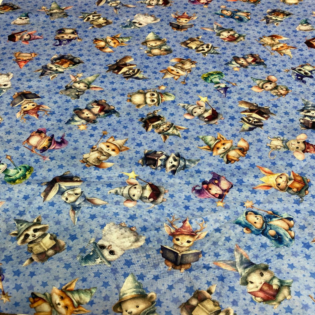 QT-Fabrics "LIL WIZARDS" Zaubertiere 60-8323