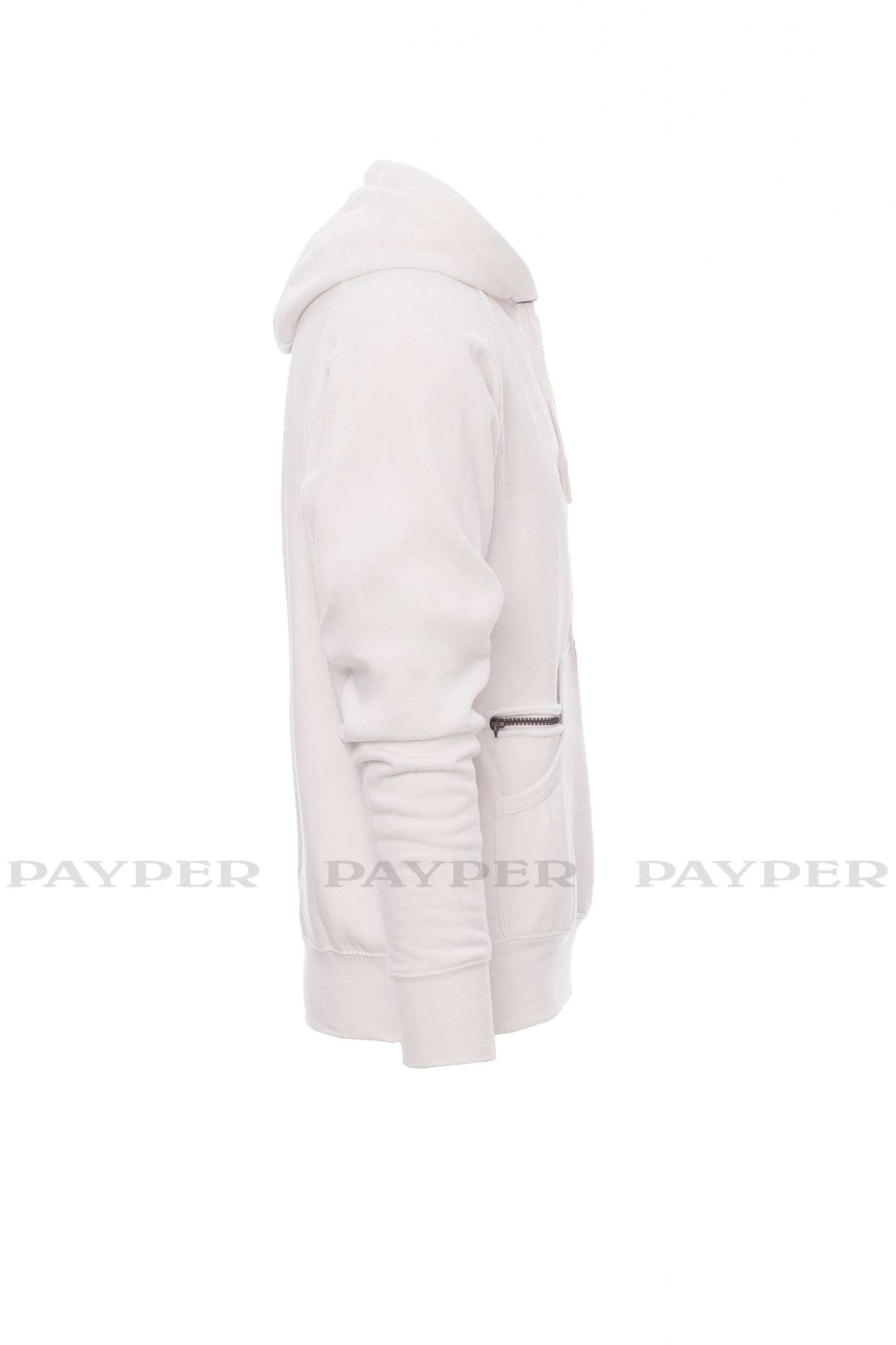 Hoodie "W-Tradition" by Nadelbienen weiß mit schwarzer W-Tradition