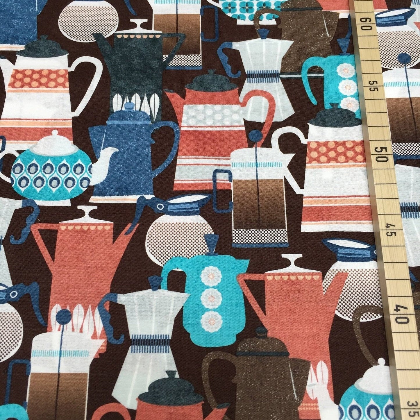 KANVAS in association with Benartex Kaffee, Bohnen, Kaffeebohnen, Espresso, Latte Macchiato, Kaffeekannen, retro