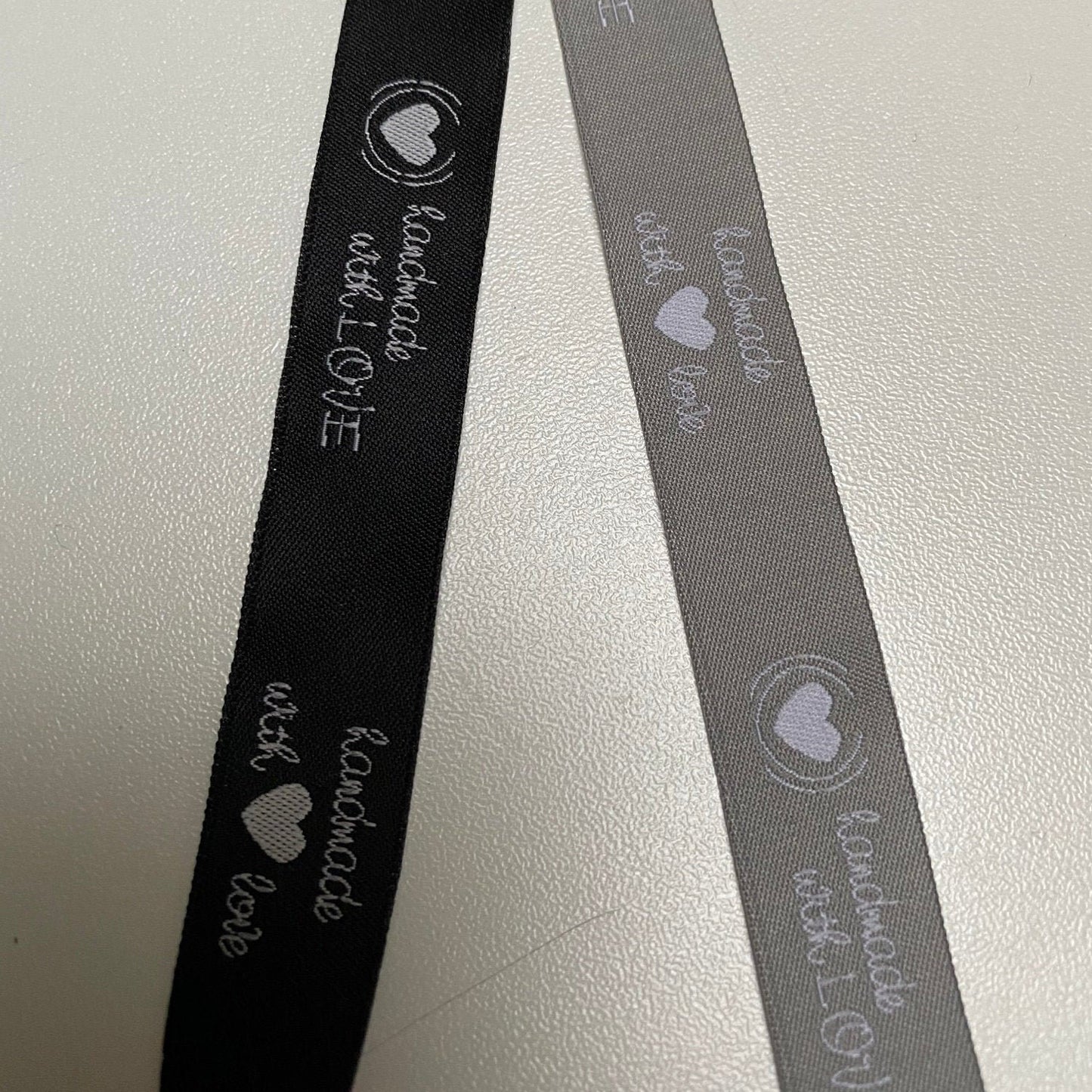 Webband Handmade Handgemacht Made with Love Label Handmade with Love