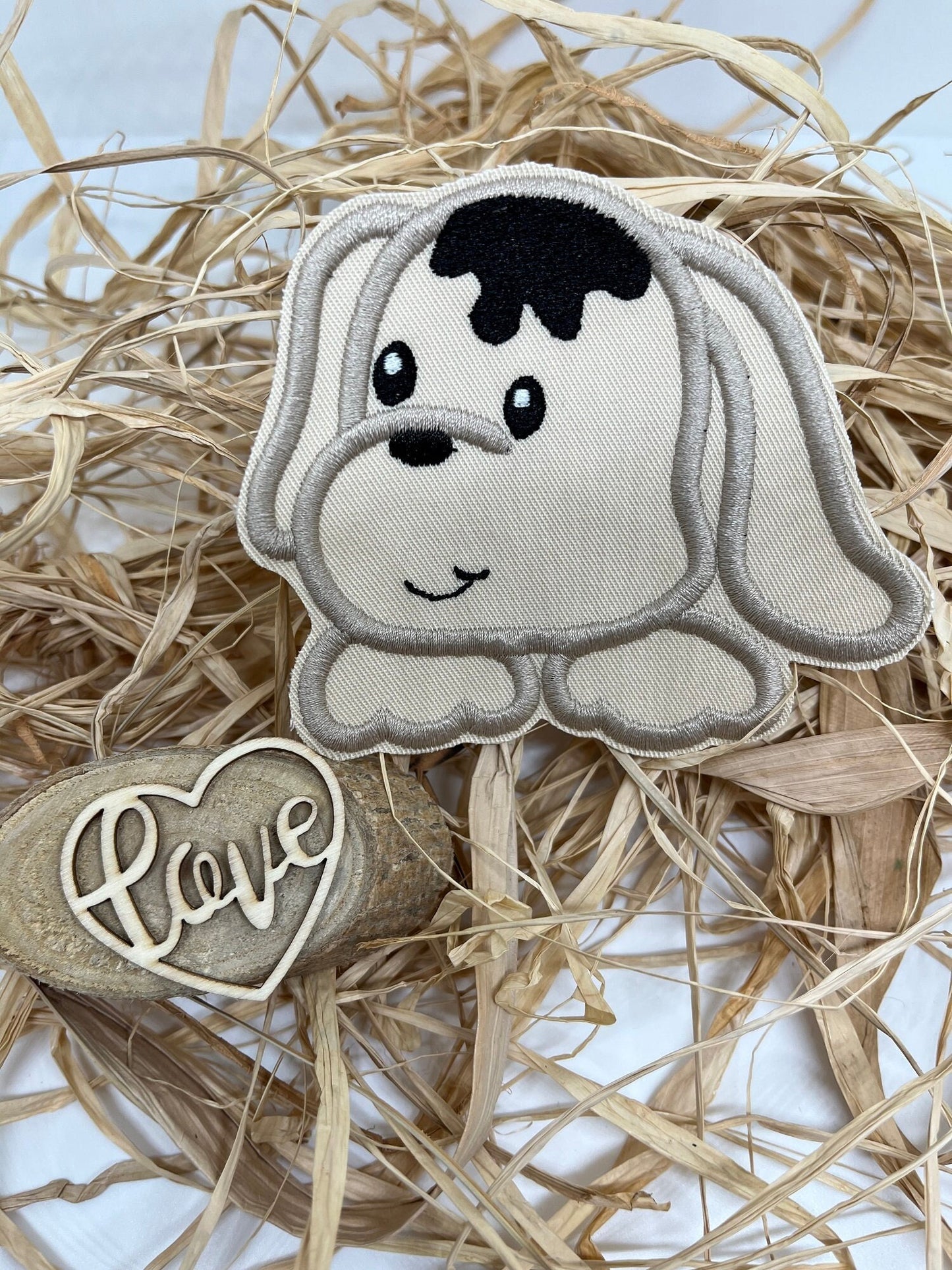 Applikation Patch Aufnäher Hund Tier Hunde Tiere