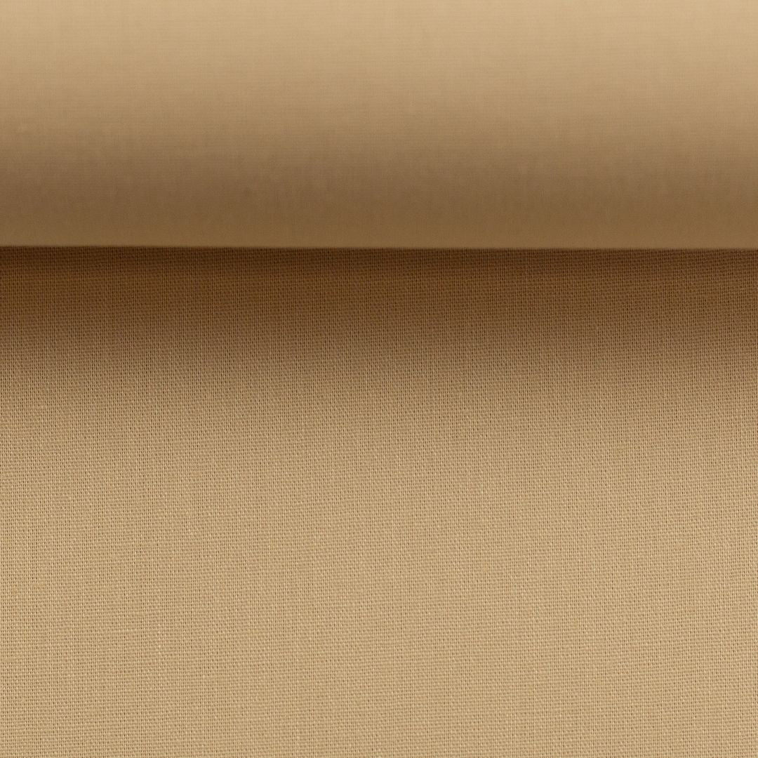 Swafing Baumwollstoff Uni beige "Heide" 078629-000170 Meterware