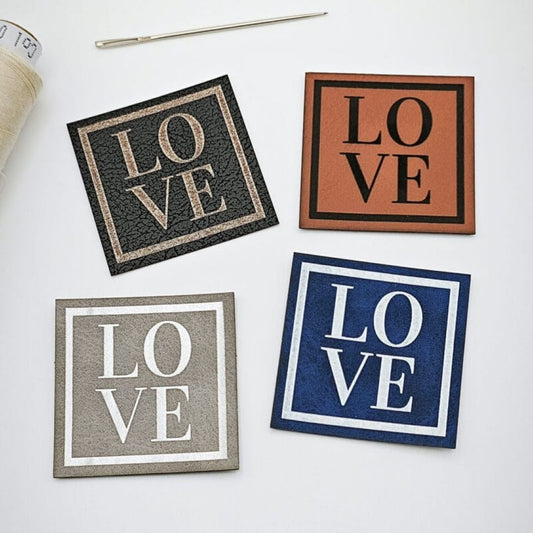 Tate Emmas Nähladen Kunstlederlabel „LOVE"