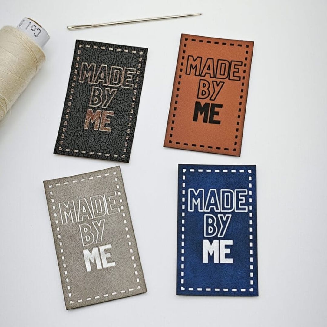Tate Emmas Nähladen Kunstlederlabel „MADE BY ME"