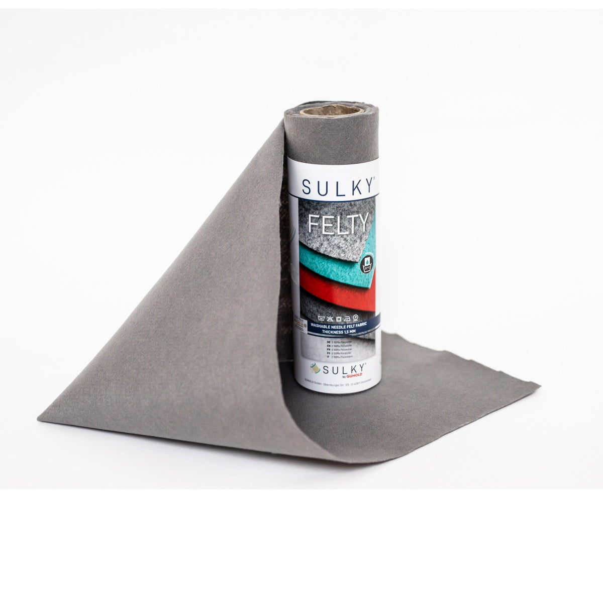Stickfilz Sulky by Gunold grey 3000221-493