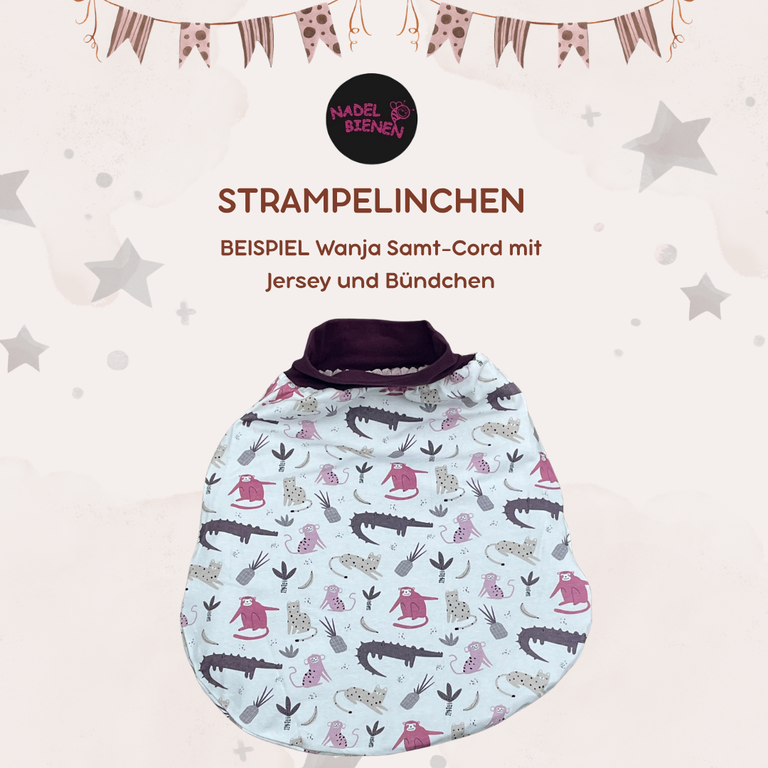 Nadelbienen E-Book "Strampelinchen" Wende-Pucksack