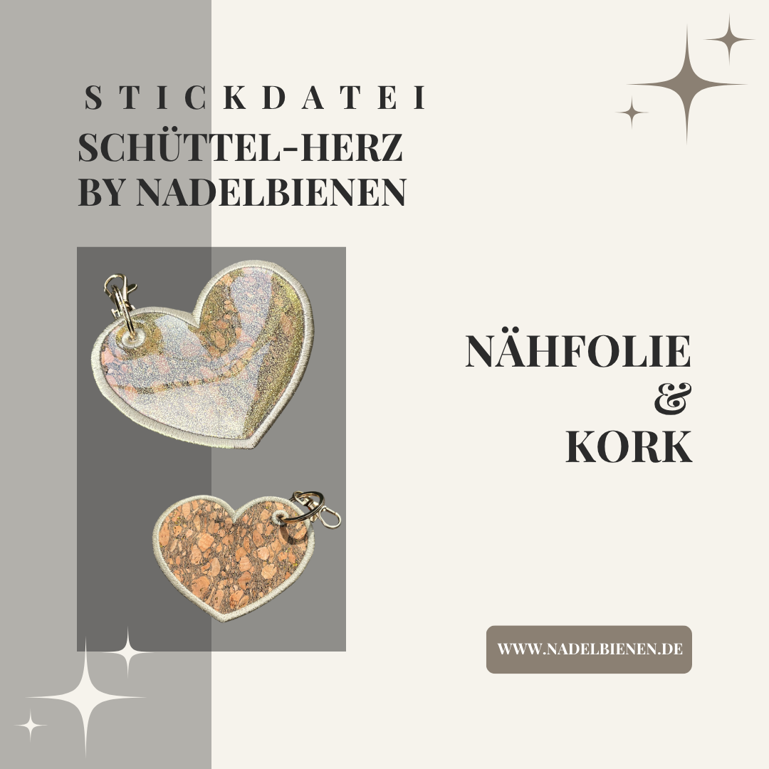 Schüttel-Herz by Nadelbienen Stickdatei Digitaler Download