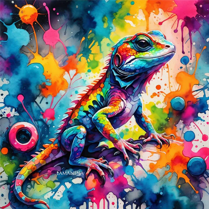 LAMANINA Kunstleder Panel Gecko