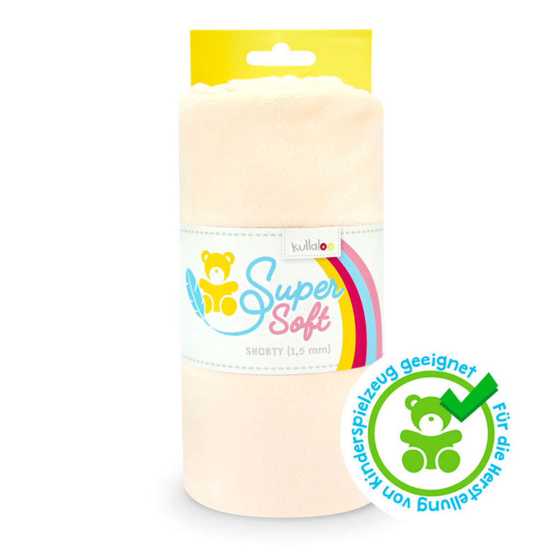 Kullaloo Plüschstoff Super Soft Shorty 1,5 mm hautfarben 62302