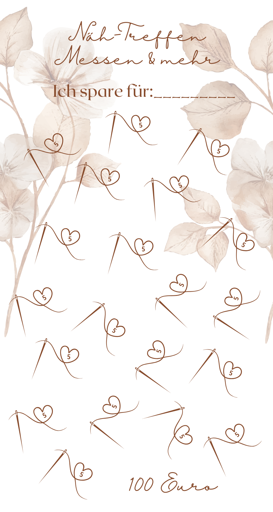 Dashboard & Budget Sheet & Sparchallenge "Starter-Set M1 DIN A6"