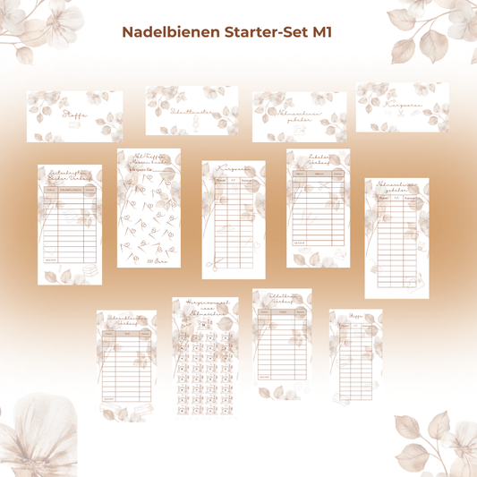 Dashboard & Budget Sheet & Sparchallenge "Starter-Set M1 DIN A6"