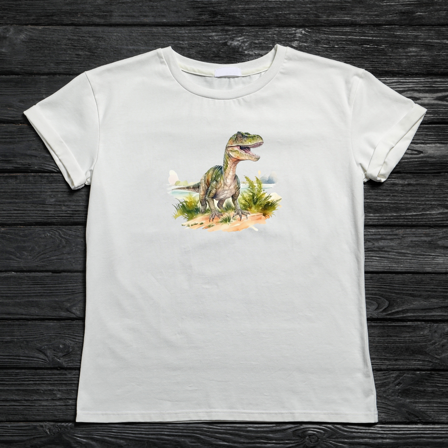 Bügelbild Dino 1 Tyrannosaurus Rex Aufbügelbild Bügelbilder Applikationen Nr. 000099-15