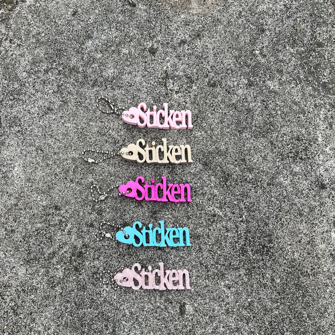 Taschenanhänger 3D "STICKEN"
