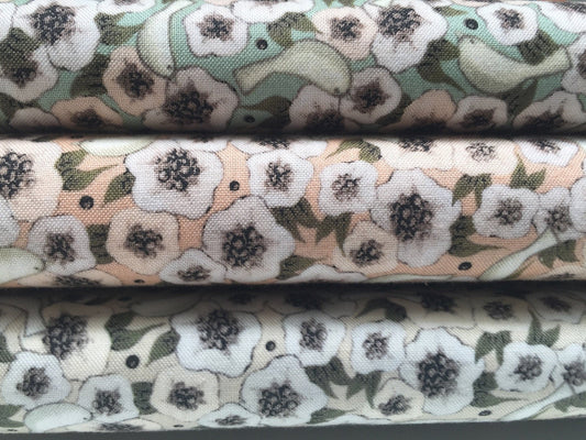 QT-Fabrics SANTORO Lost Song Blumen Vögel Lost Song